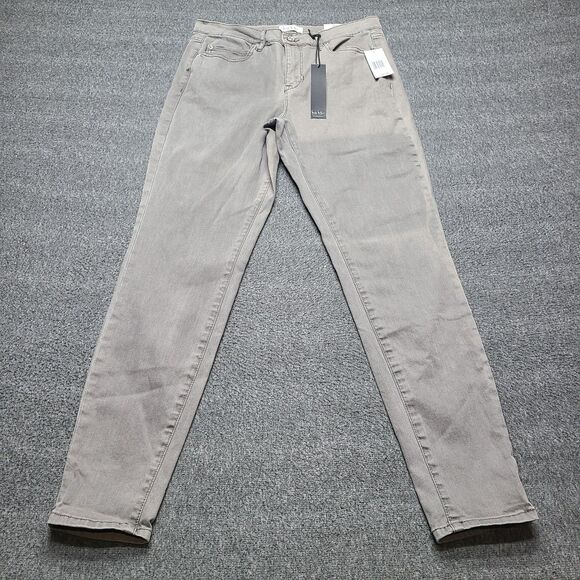 Nicole Miller Jeans Womens 8 Gray Soho High Rise Ankle Skinny Stretch Pants - Picture 1 of 10